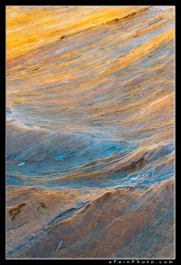 Reflected light on rock in utah's wilderness