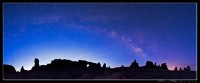Milky Way archs over Arches National Park
