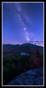 Milky Way over Algonquin Mt as seen from Mt. Jo in the Adirondacks
