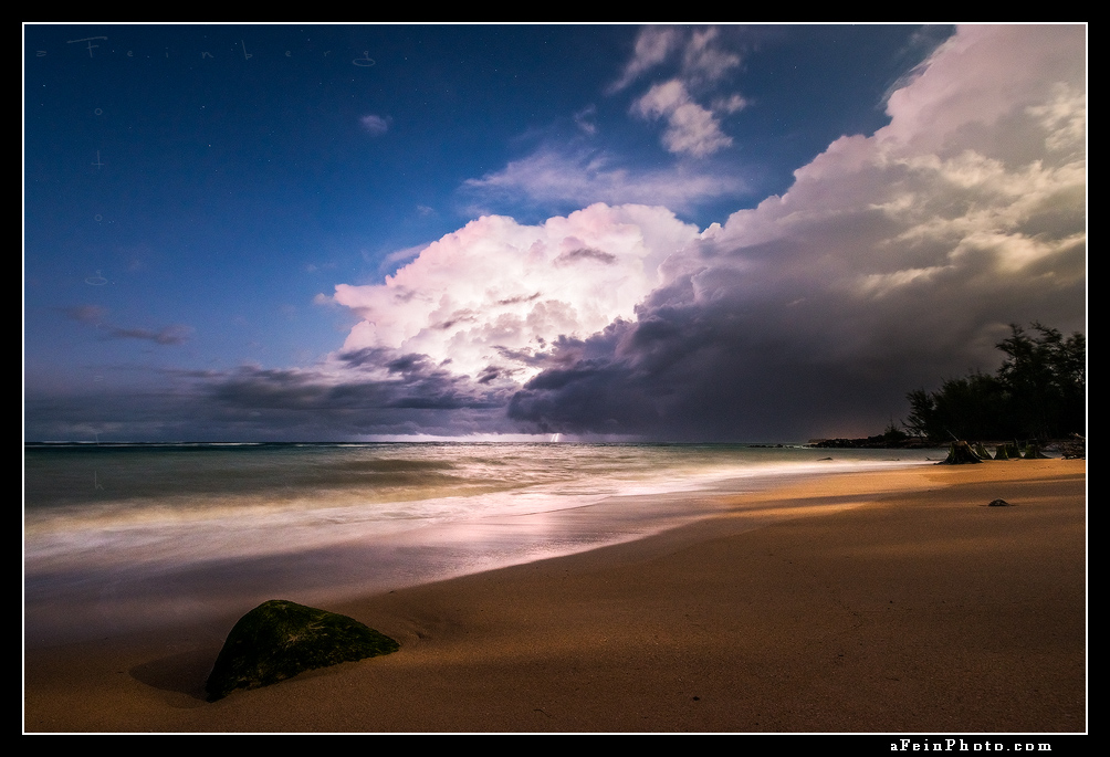 Lightning off the coast of Paia, Maui
