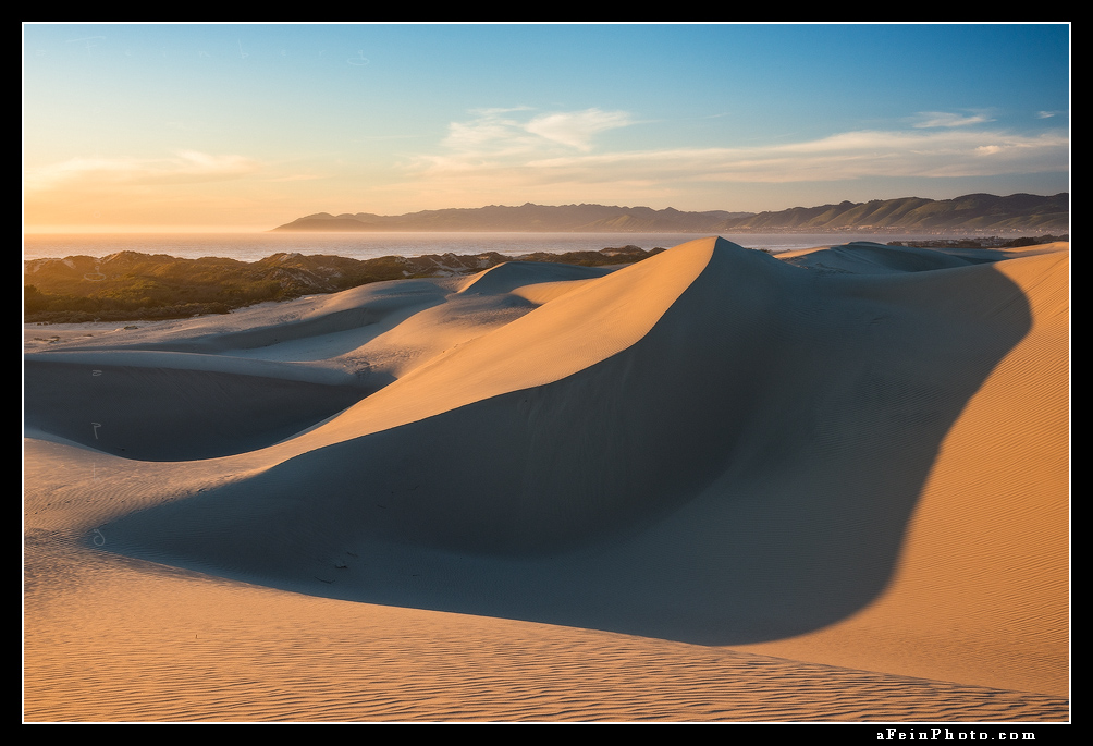 Sunset along Oceano Dunes in Central California