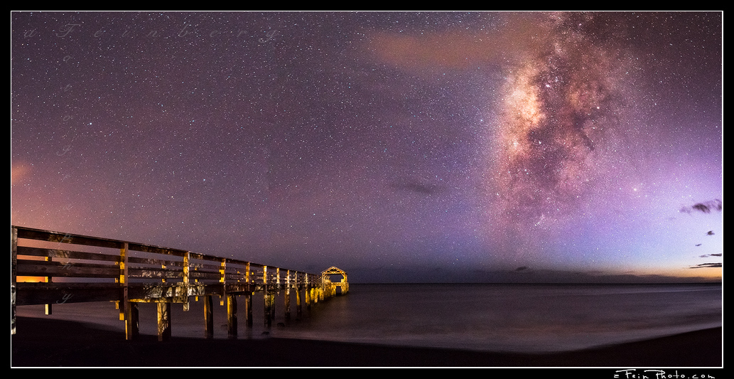 Waimea Pier under the Milky Way on Kaua'i