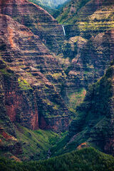Waimea Canyon waterfall Grand Canyon of the Pacific