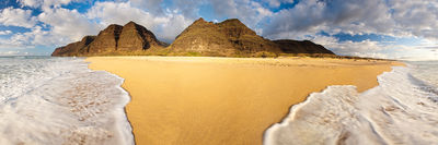 panorama beach view Polihale, Kaua'i, Hawai'i
