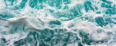Natural abstract colors of seafoam in Princeville, Kaua'i, Hawai'i