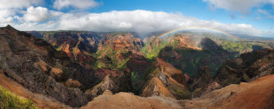 Waimea Canyon the Grand Canyon of the Pacific in Kauai, Hawaii 